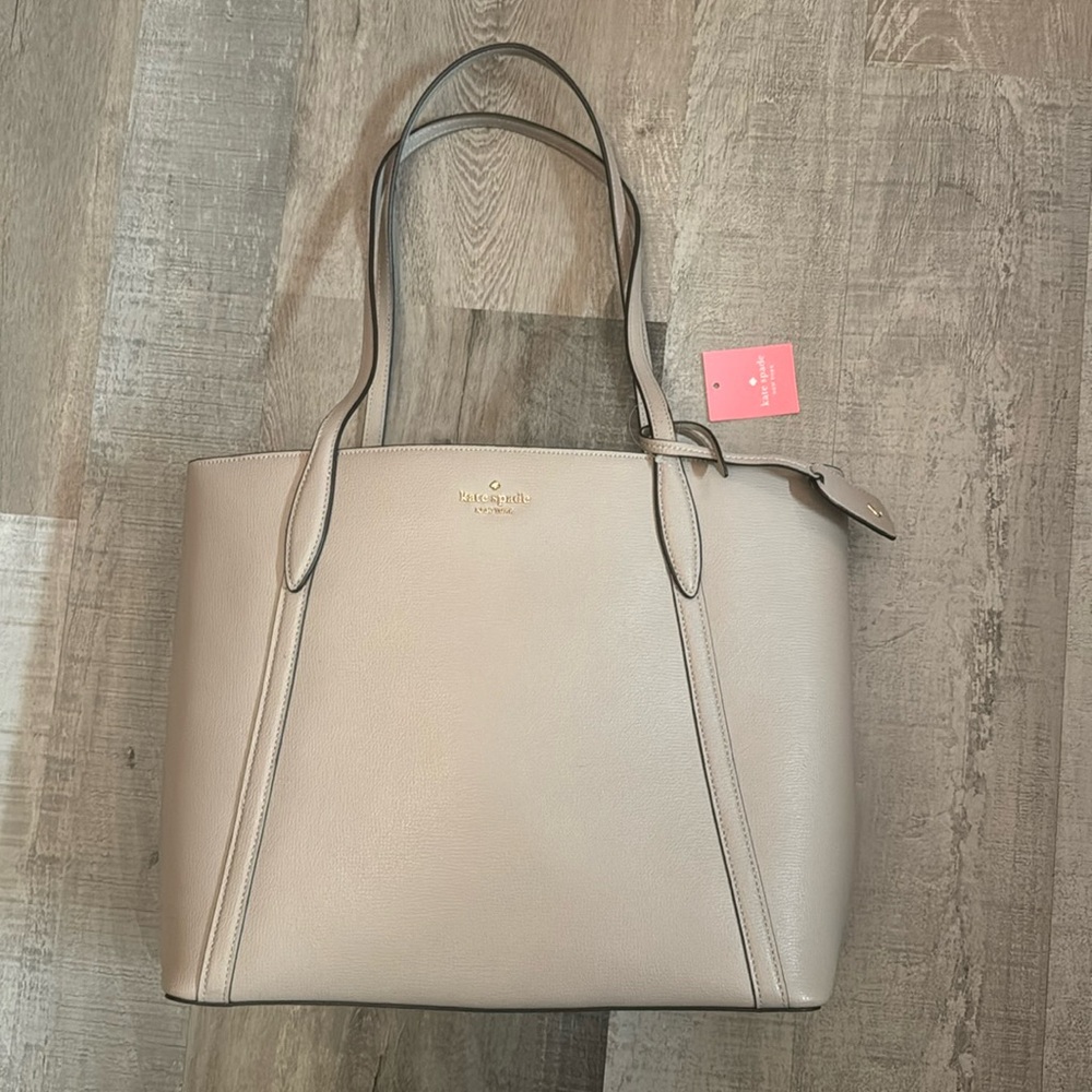 Kate Spade Cara Large Tote Bag in Warm Taupe, NWT $359 Value